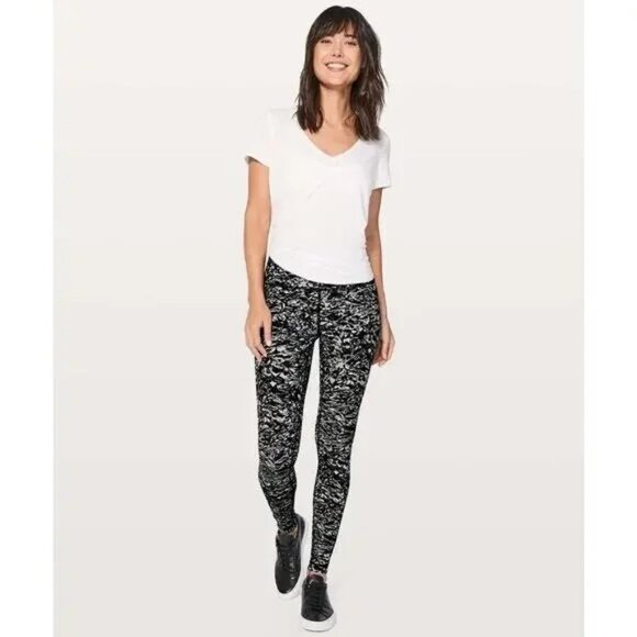 lululemon athletica Pants - NEW Lululemon Wunder Under Hi Rise Tight Leggings 28" Liquid Platinum Alpine